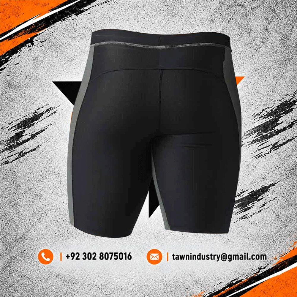 Olive Green Men's Performance Compression Gym Shorts